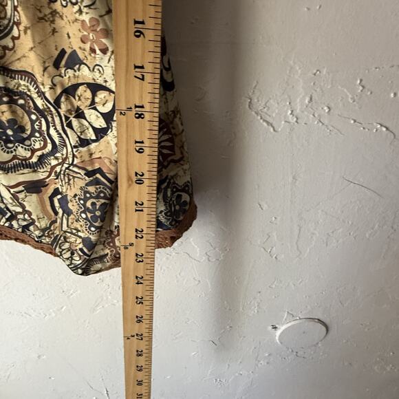 Weavers Girl Camisole Top M Boho Floral Lace Trim Y2K Retro Tank Top Babydoll - Picture 5 of 8